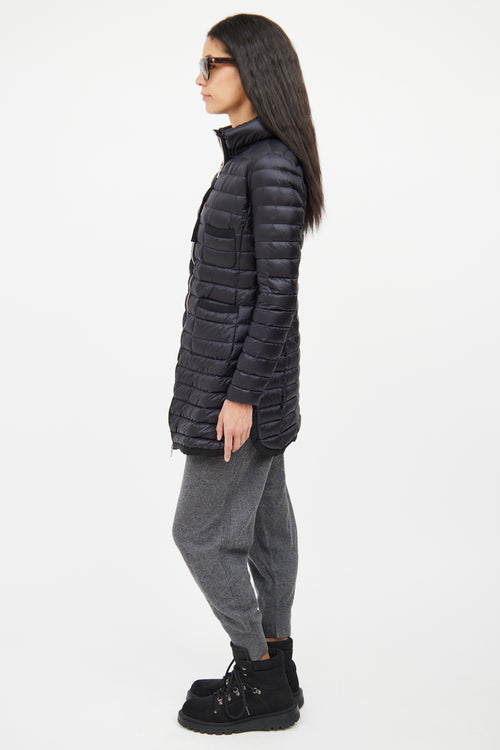 Moncler Black Quilted Longue Saison Jacket