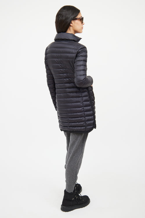 Moncler Black Quilted Longue Saison Jacket