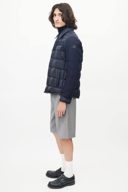 Moncler Navy Blais Down Jacket