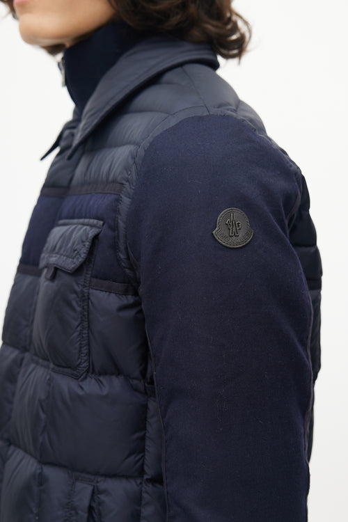 Moncler Navy Blais Down Jacket