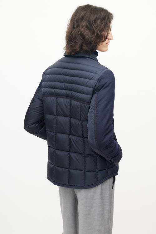 Moncler Navy Blais Down Jacket