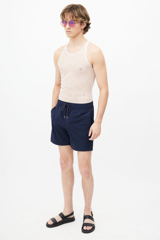 Moncler Navy Boxer Mare Swim Shorts