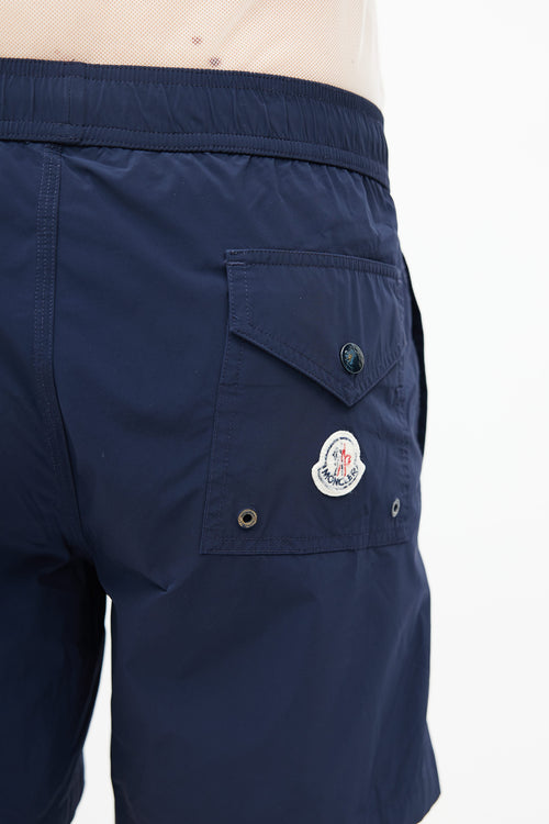 Moncler Navy Boxer Mare Swim Shorts