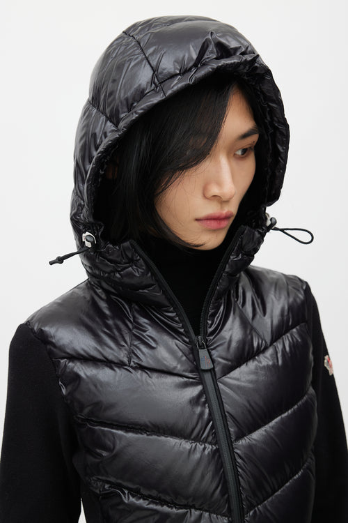 Moncler Grenoble Black Combo Technical Puffer Jacket