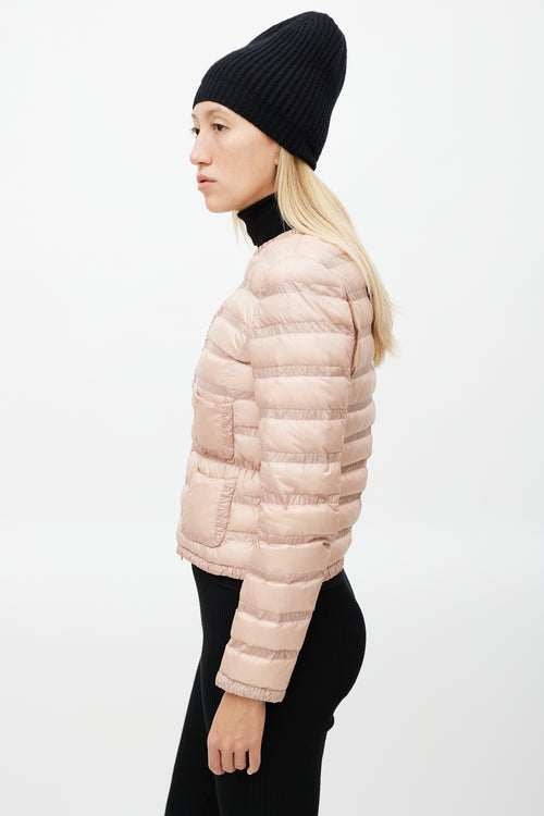 Moncler Pink Lissy Down Jacket