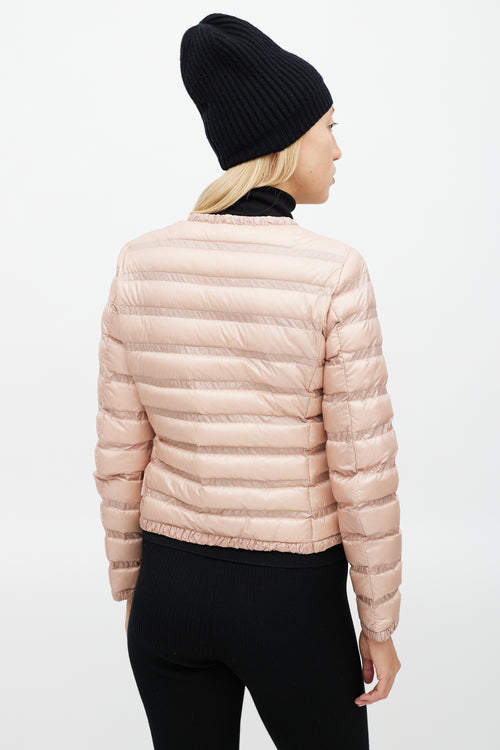 Moncler Pink Lissy Down Jacket