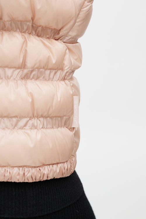 Moncler Pink Lissy Down Jacket