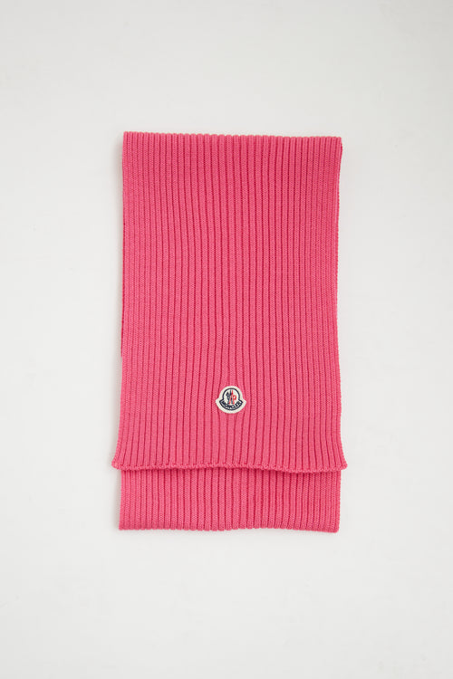 MonclerPink Berretto Beanie Scarf Set