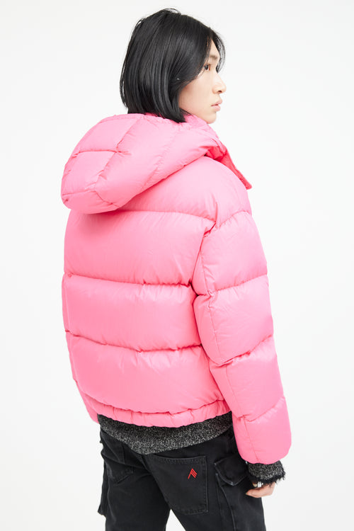 Moncler Pink Onia Drawstring Down Jacket