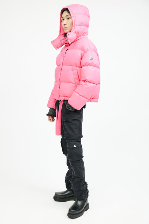 Moncler Pink Onia Drawstring Down Jacket