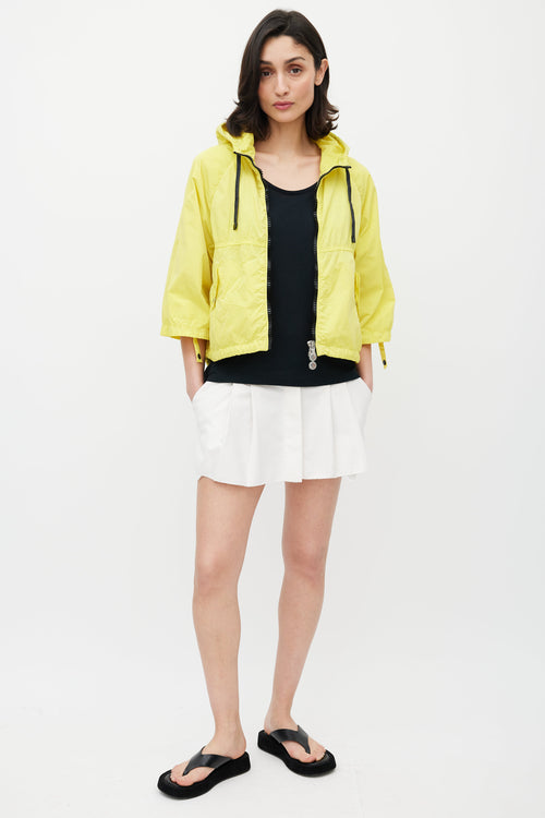 Moncler Yellow Ophelia Hooded Jacket