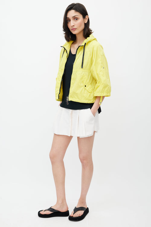 Moncler Yellow Ophelia Hooded Jacket