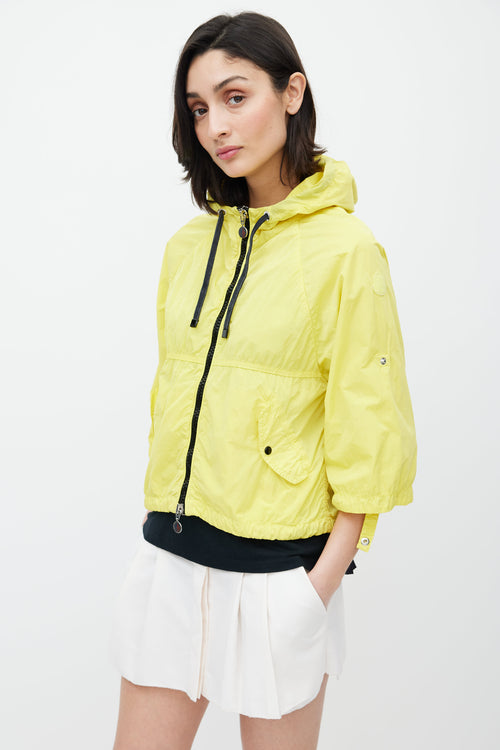 Moncler Yellow Ophelia Hooded Jacket