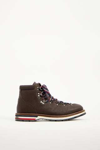 Moncler Brown Leather Peak Scarpa Hiking Boot