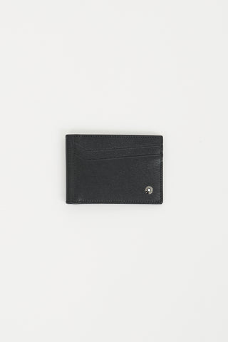 Mont Blanc Black Leather Bifold Wallet