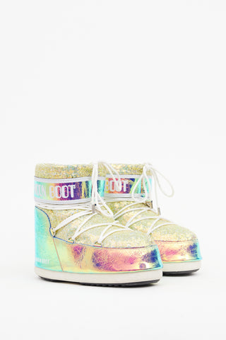 Moon Boot Iridescent Sequin Short Boot