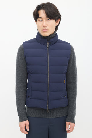 Moorer Navy Down Padded Vest