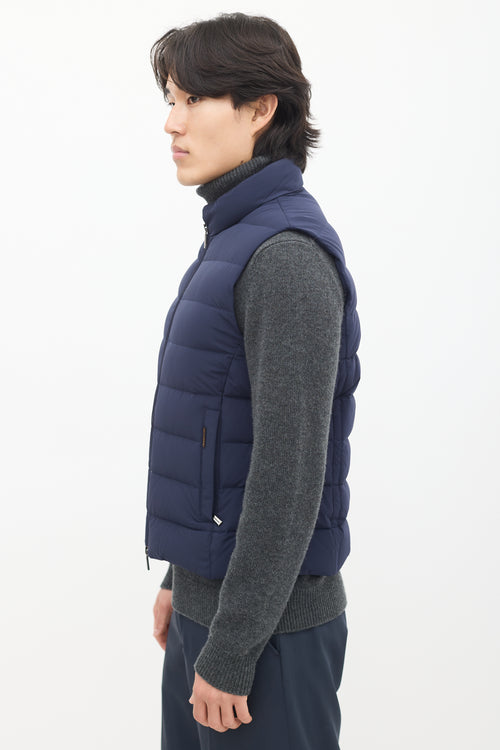 Moorer Navy Down Padded Vest