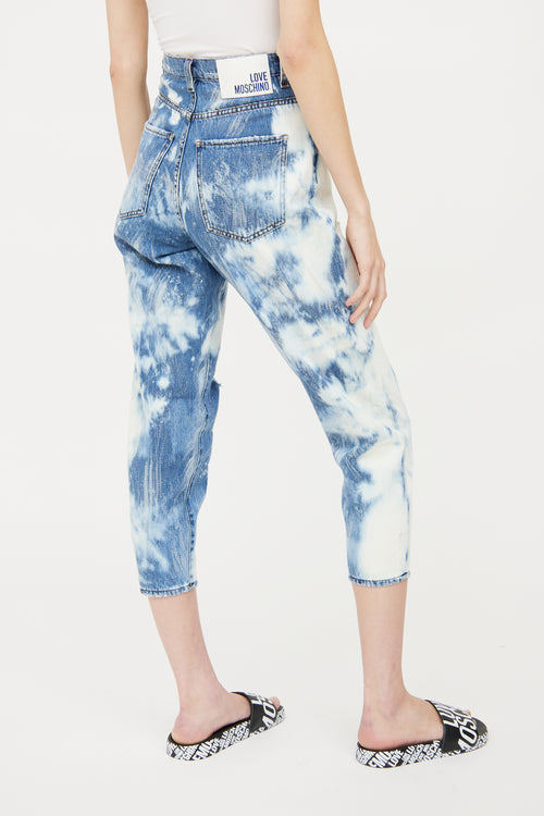 Moschino Acid Wash Distressed Jean