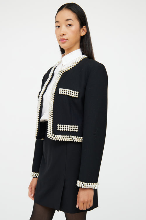 Pearl Wool Crop Jacket