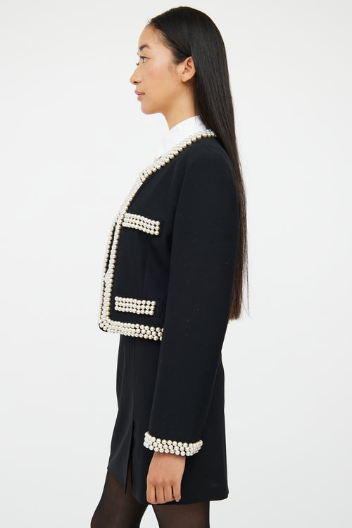 Pearl Wool Crop Jacket