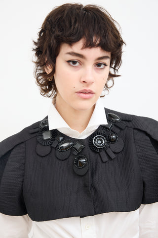 Moschino Couture Black Puff Sleeve Bolero