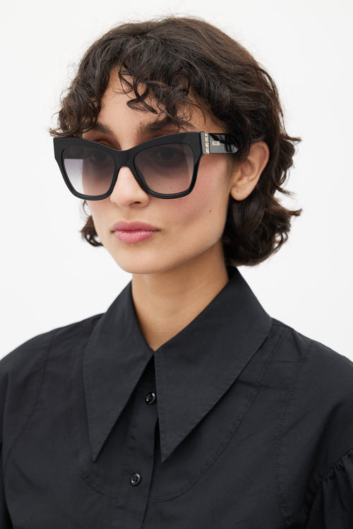 Moschino Black Oversized MOS011/S Sunglasses