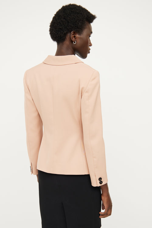 Moschino Pink 
Black Long Sleeve Blazer