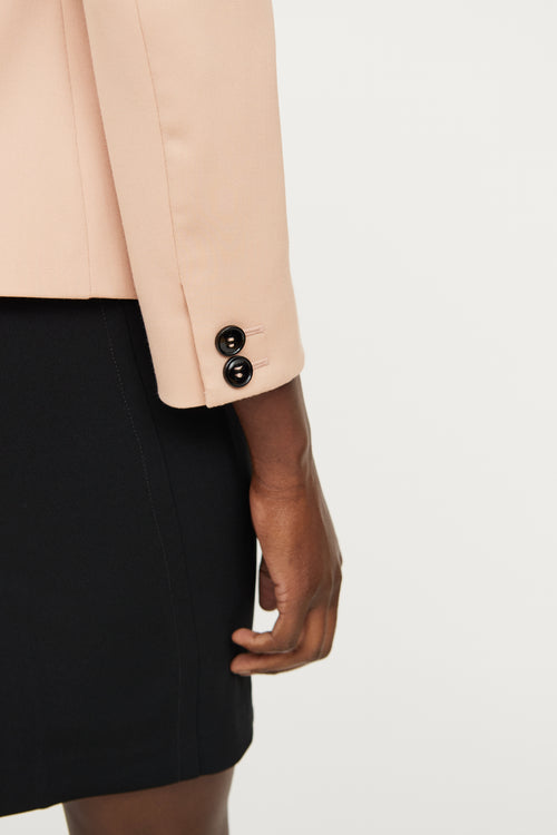 Moschino Pink 
Black Long Sleeve Blazer