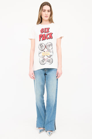 Moschino Six Pack Logo T-Shirt