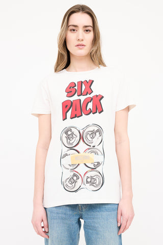 Moschino Six Pack Logo T-Shirt