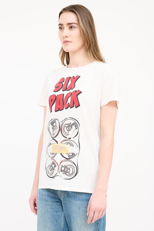 Moschino Six Pack Logo T-Shirt