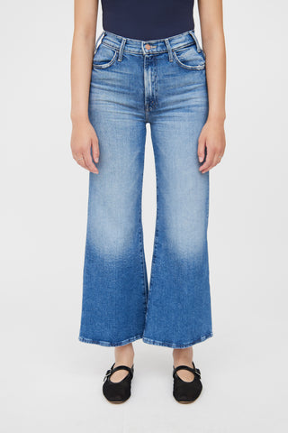 Mother Blue Medium Wash Hustler Ankle Jean