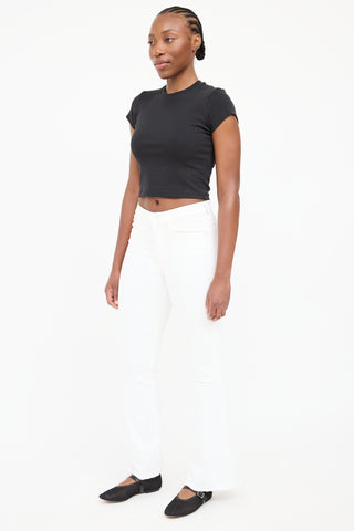 Victoria Beckham Portland White Leg Jean