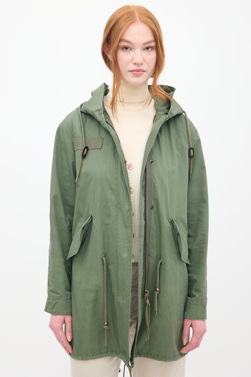 Mr 
Mrs Italy Green Fur 2-in-1 Parka