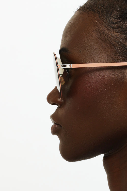 Mykita Studio Pink 12.1 Aviator Sunglasses