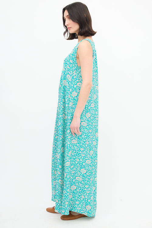 Natalie Martin Floral Silk Maxi Dress