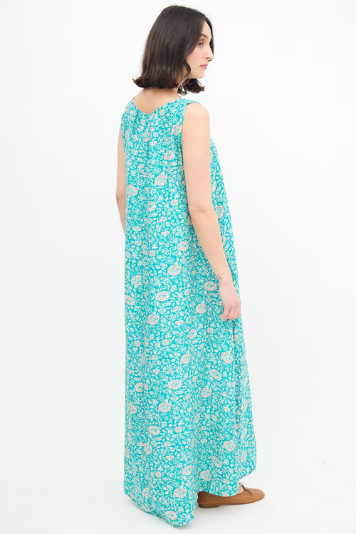 Natalie Martin Floral Silk Maxi Dress