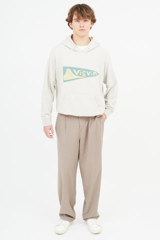 Visvim Grey Jumbo Flag Hoodie