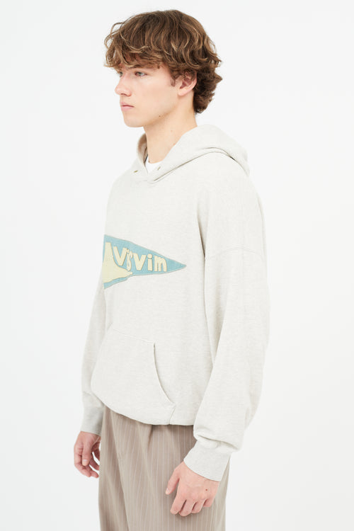 Visvim Grey Jumbo Flag Hoodie