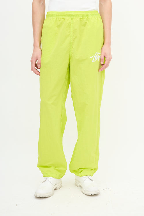 Nike X Stussy Neon Yellow Windrunner Pant