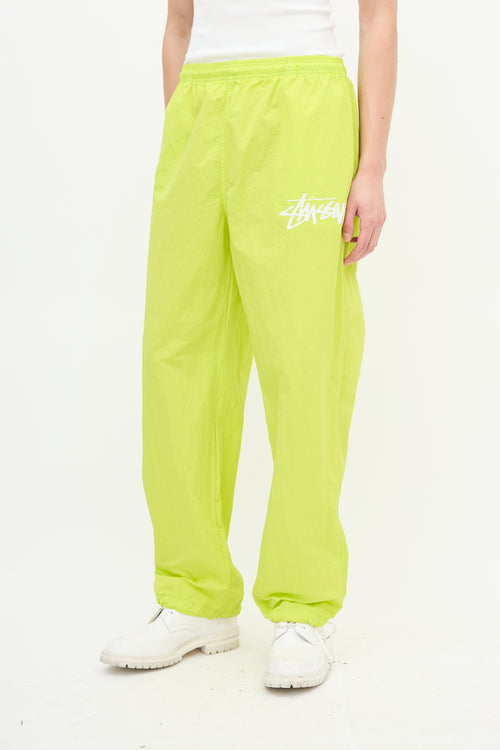 Nike X Stussy Neon Yellow Windrunner Pant