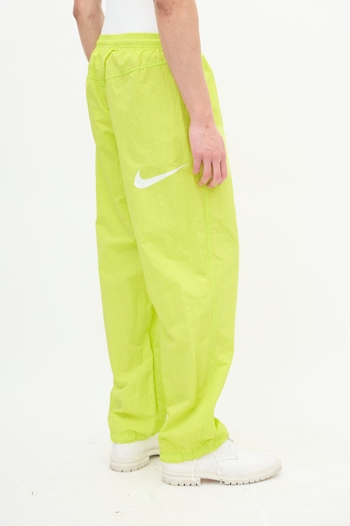 Nike X Stussy Neon Yellow Windrunner Pant