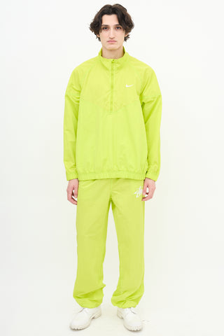 Nike X Stussy Neon Yellow Windrunner Jacket