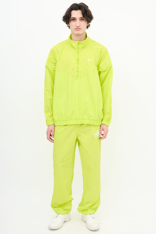 Nike X Stussy Neon Yellow Windrunner Jacket