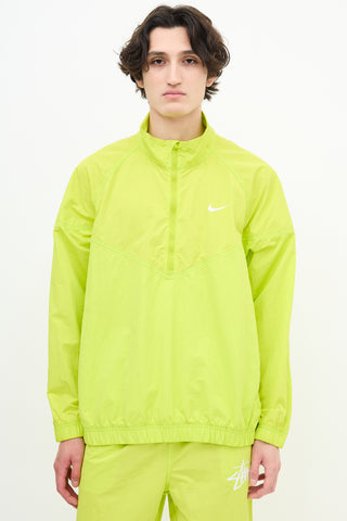 Nike X Stussy Neon Yellow Windrunner Jacket