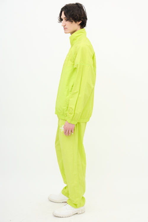 Nike X Stussy Neon Yellow Windrunner Jacket