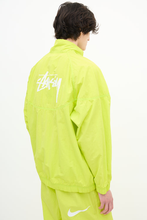 Nike X Stussy Neon Yellow Windrunner Jacket