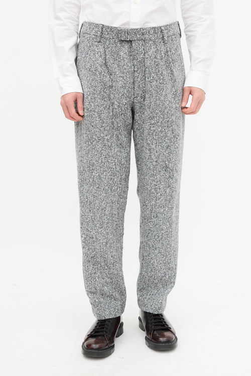 NN07 Grey Melange Fritz 1717 Trouser