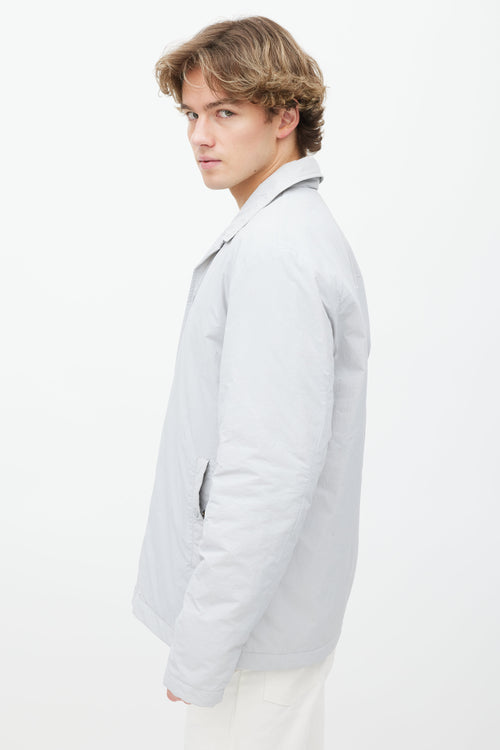 NN07 Grey Nylon Coach Jacket